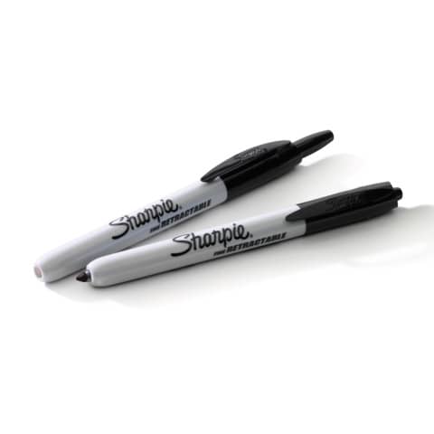 Marcatore permanente Sharpie RT a scatto F a punta conica 1 mm nero S0810840